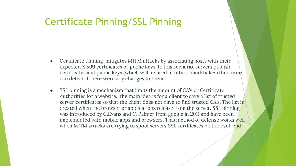 certificate pinning ssl pinning