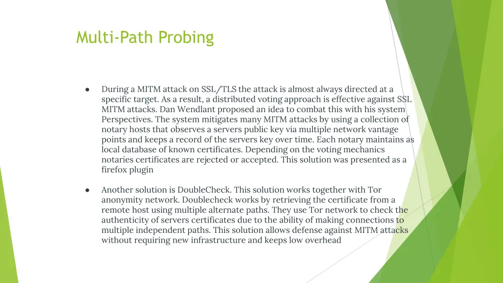 multi path probing