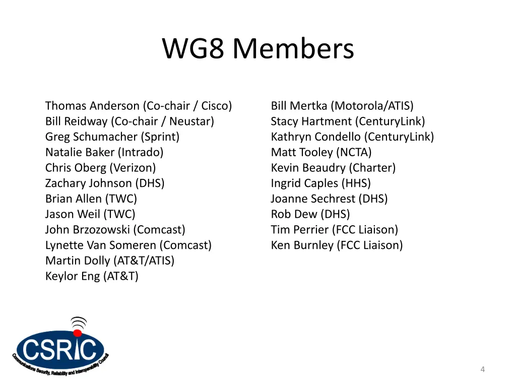wg8 members