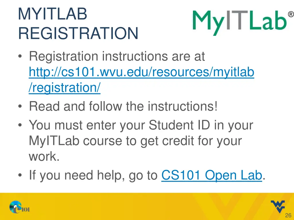 myitlab registration registration instructions