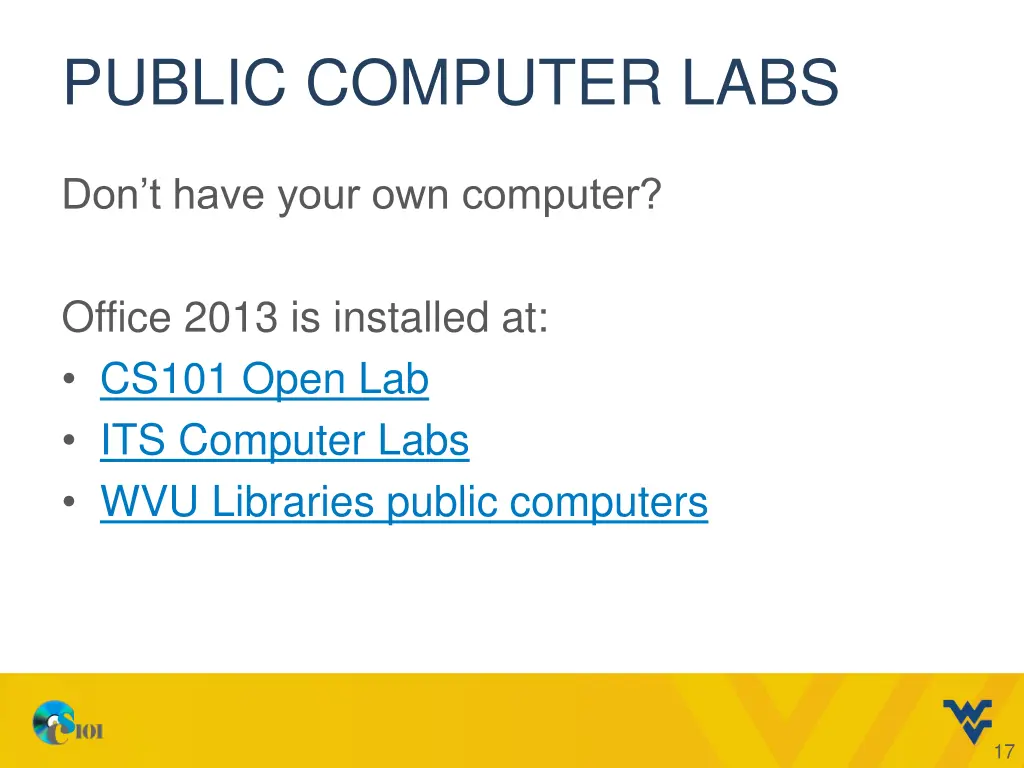 public computer labs