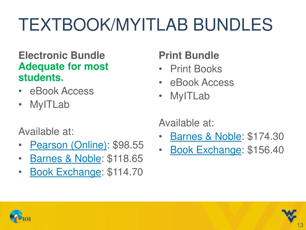 textbook myitlab bundles