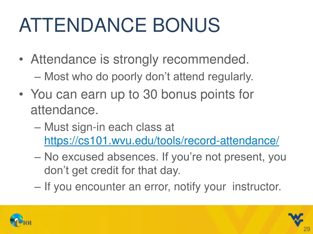 attendance bonus