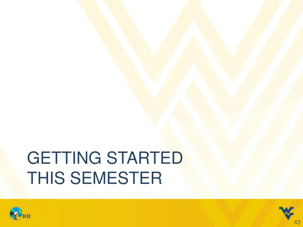 getting started this semester