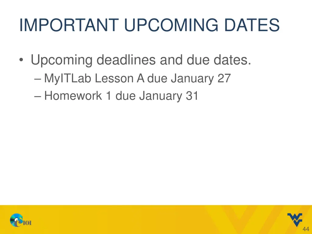 important upcoming dates
