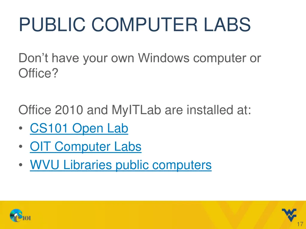 public computer labs