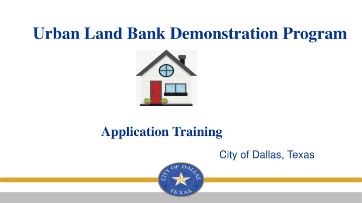 urban land bank demonstration program