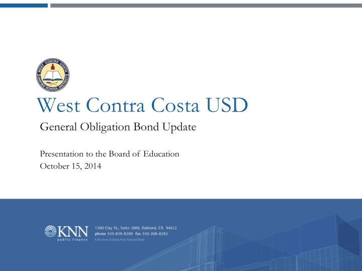 west contra costa usd general obligation bond
