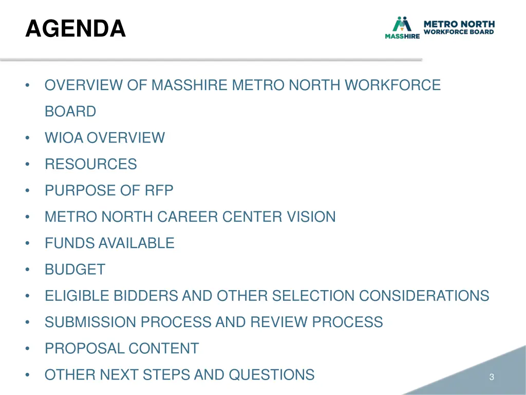 agenda