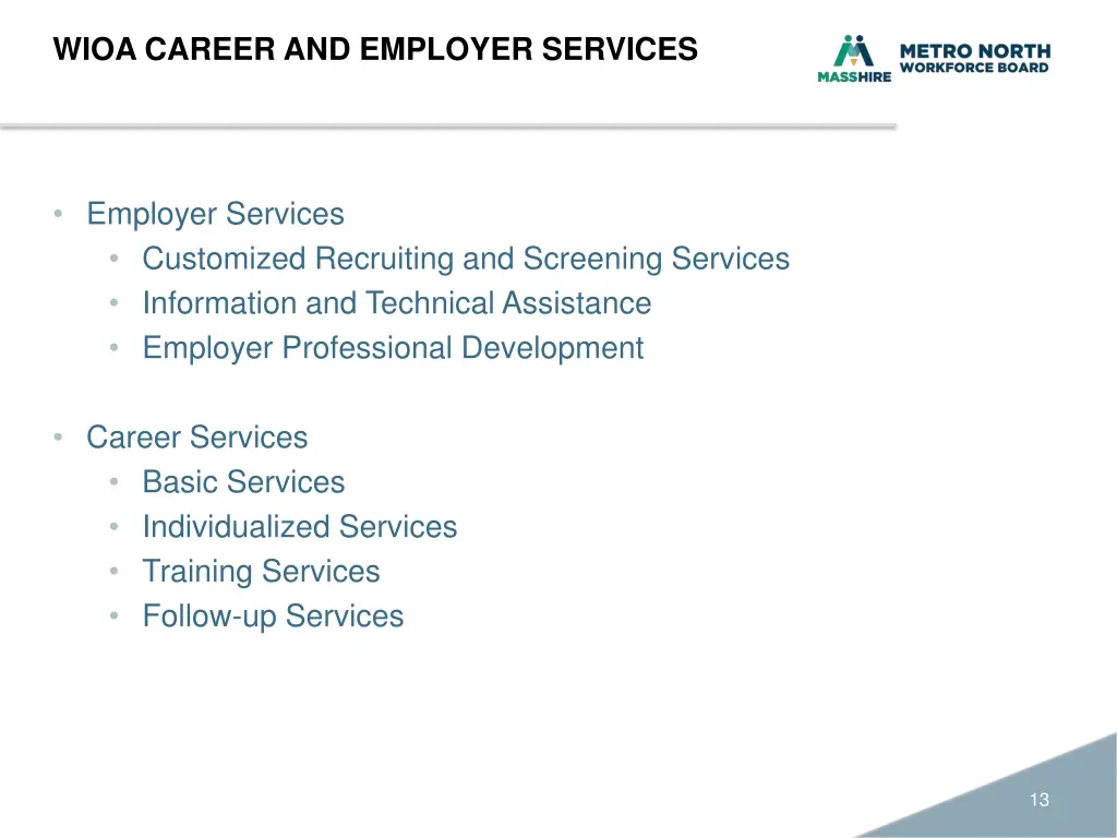 wioa career and employer services