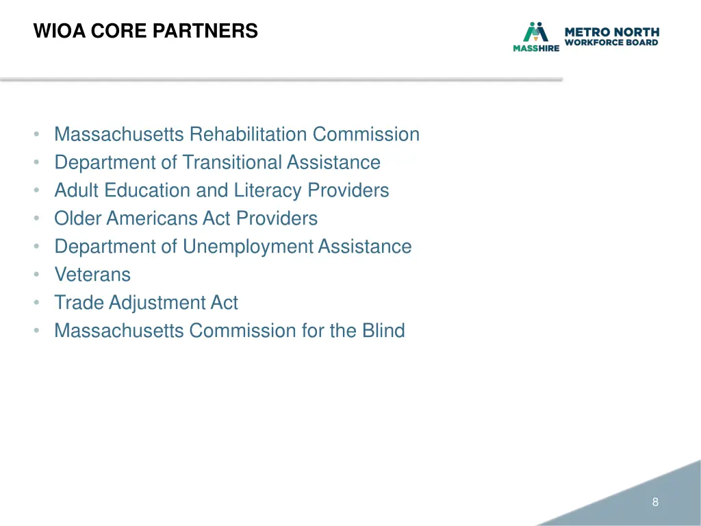 wioa core partners