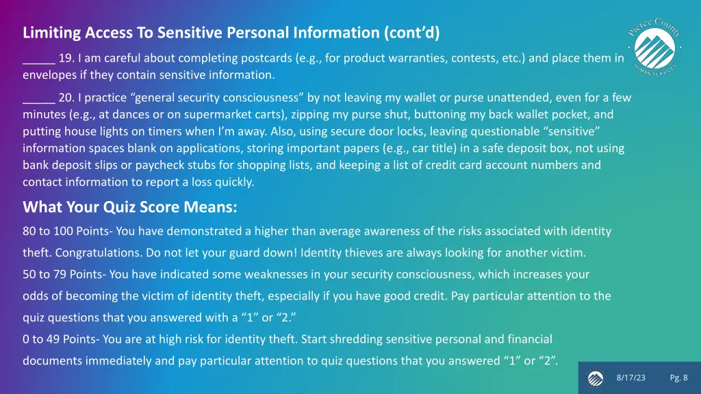limiting access to sensitive personal information 2