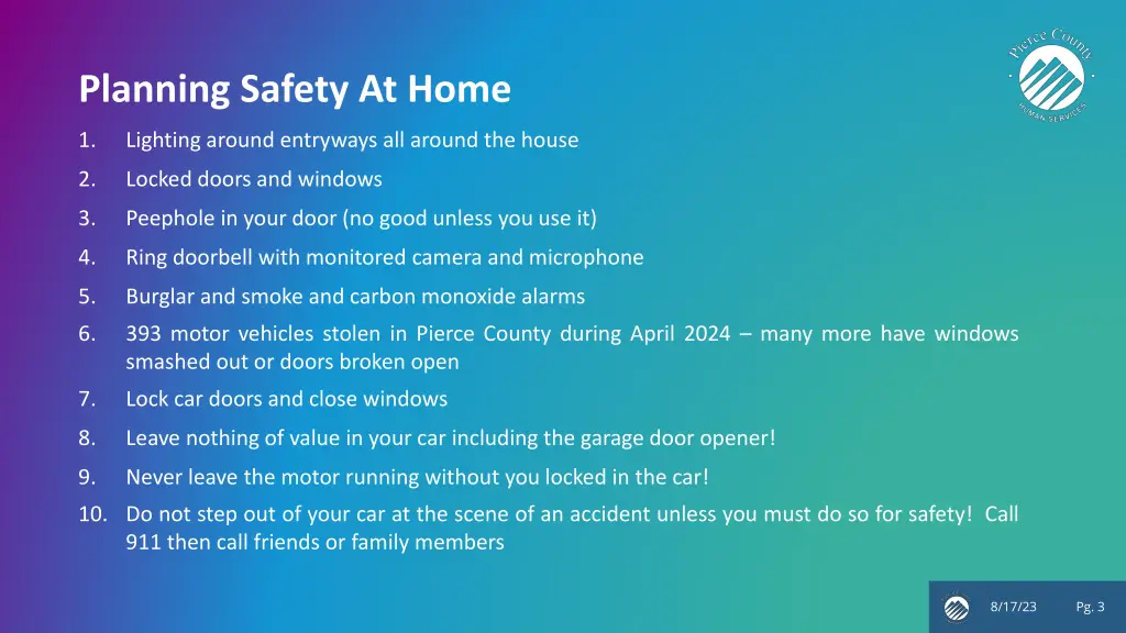 planning safety at home