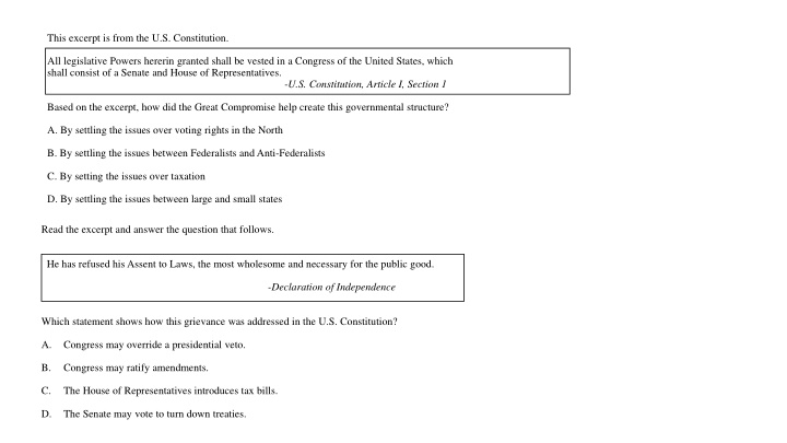 this excerpt is from the u s constitution