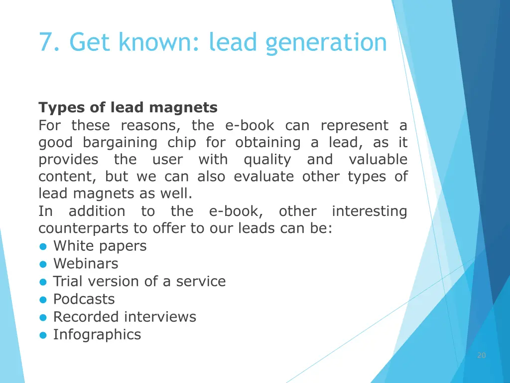 7 get known lead generation 20