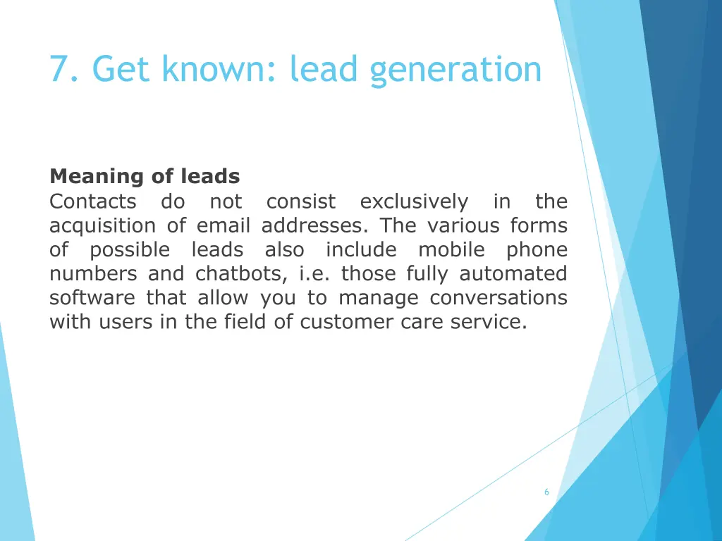 7 get known lead generation 5