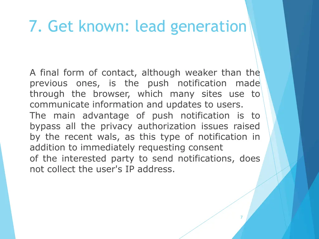 7 get known lead generation 6