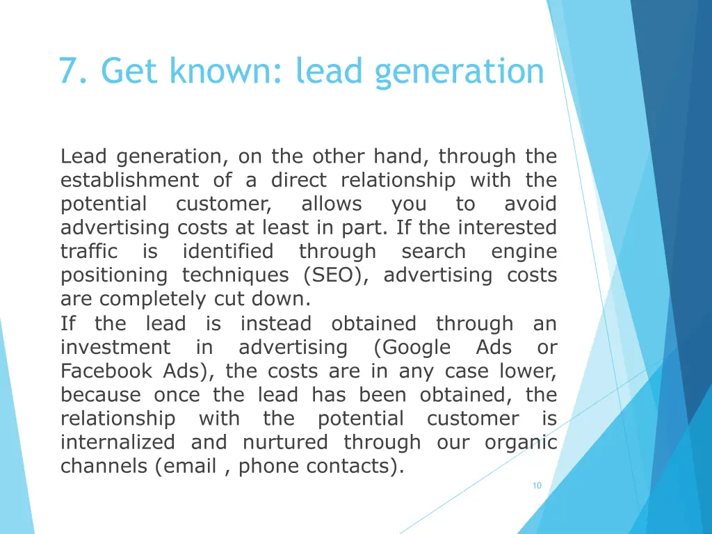 7 get known lead generation 9