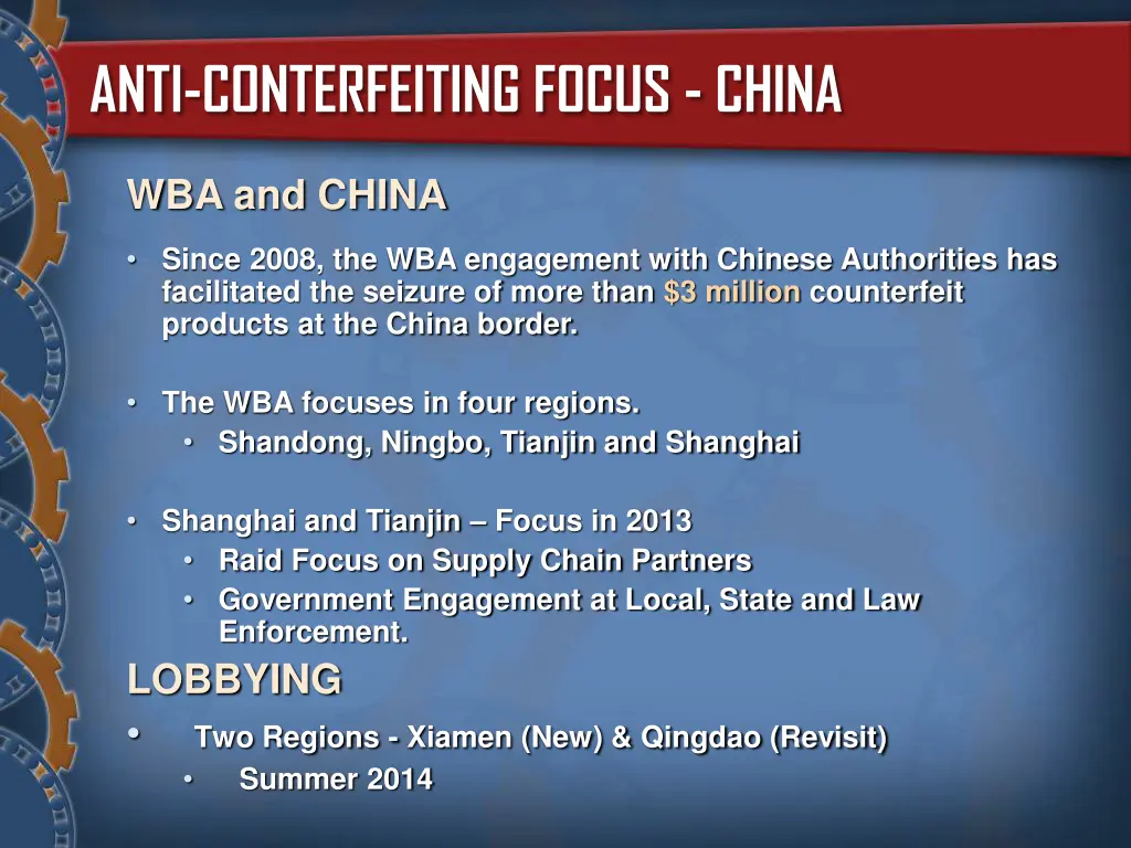 anti conterfeiting focus china
