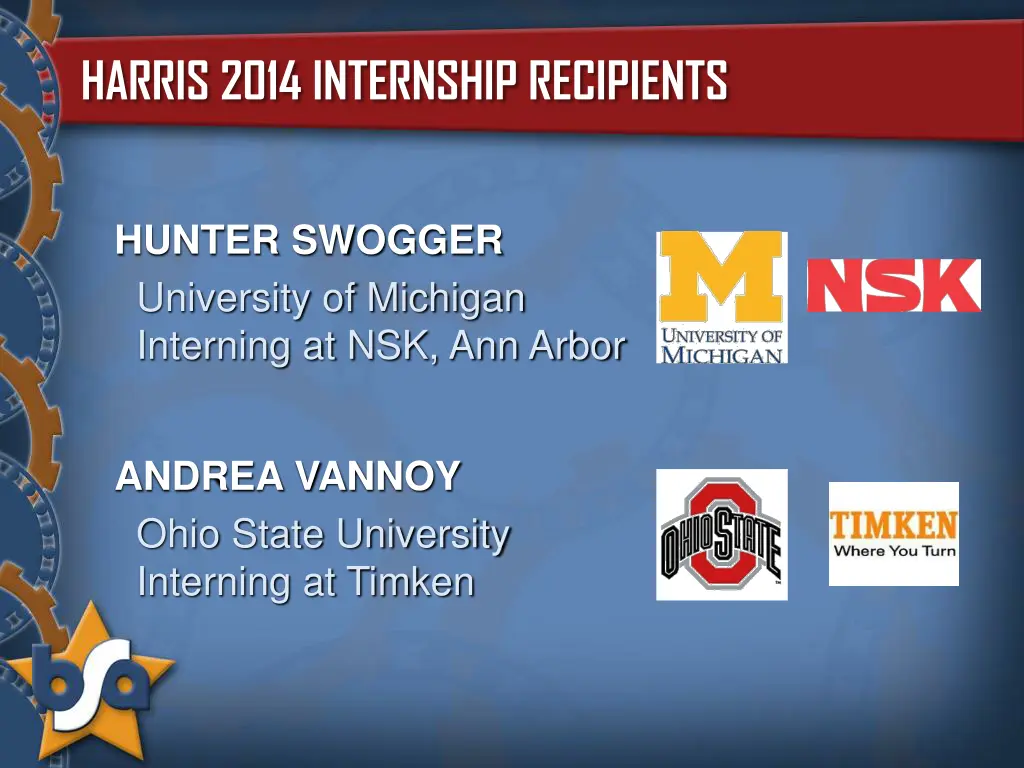 harris 2014 internship recipients