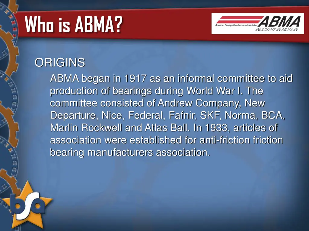 who is abma 1