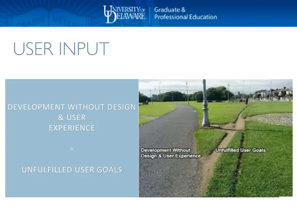 user input