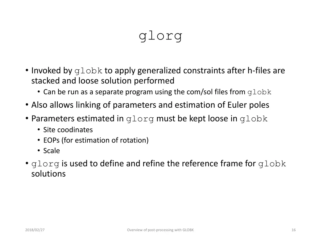 glorg