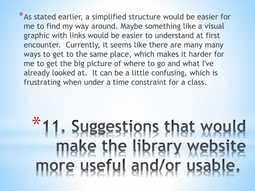 as stated earlier a simplified structure would