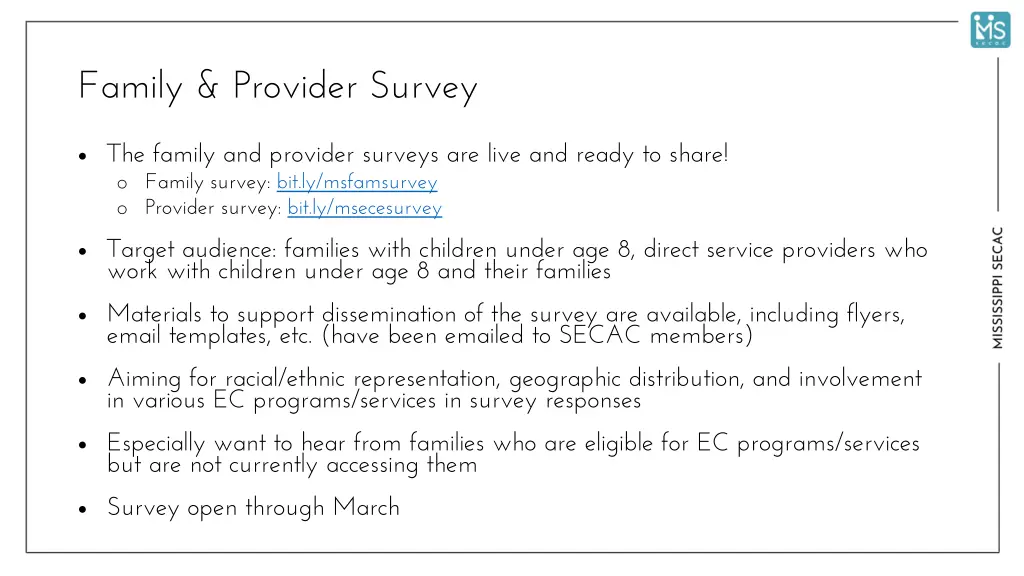 family provider survey