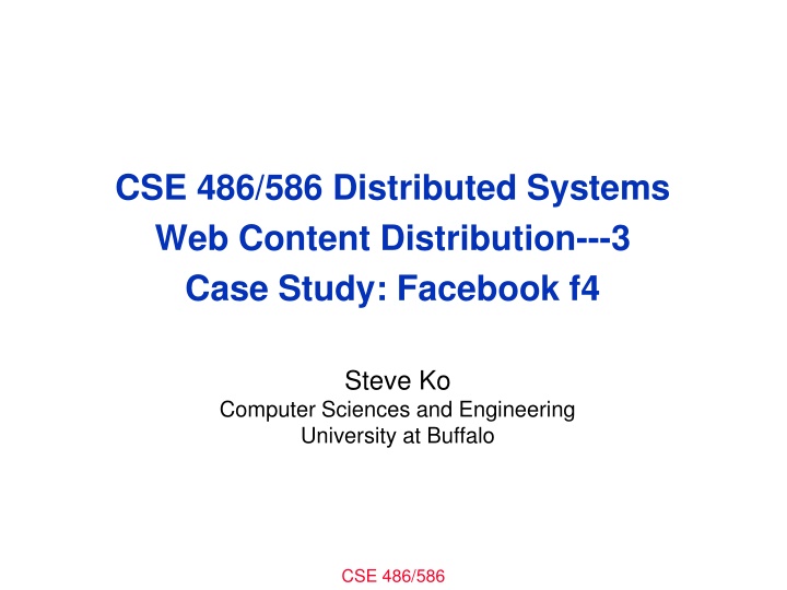 cse 486 586 distributed systems web content