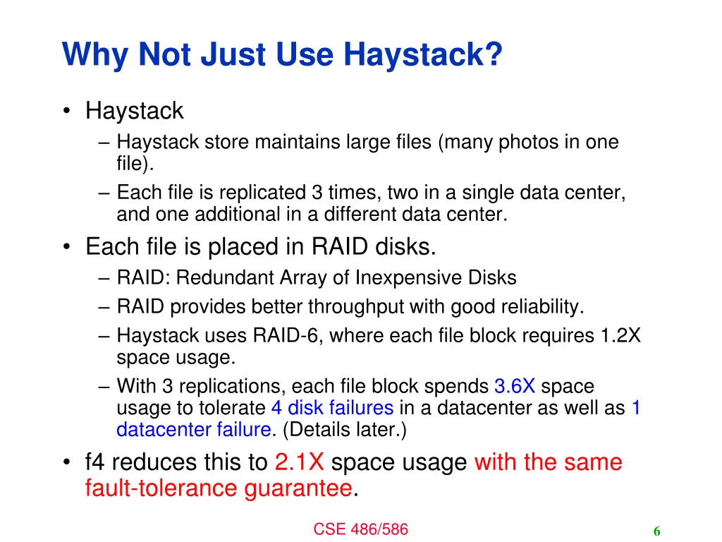why not just use haystack
