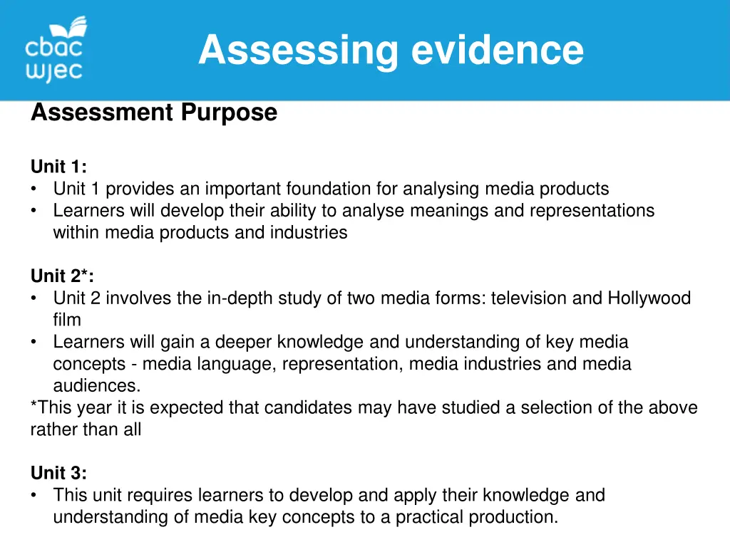 assessing evidence 5