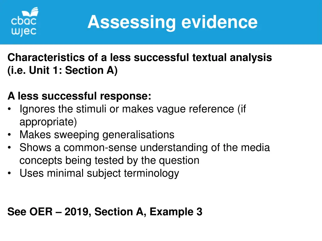 assessing evidence 8