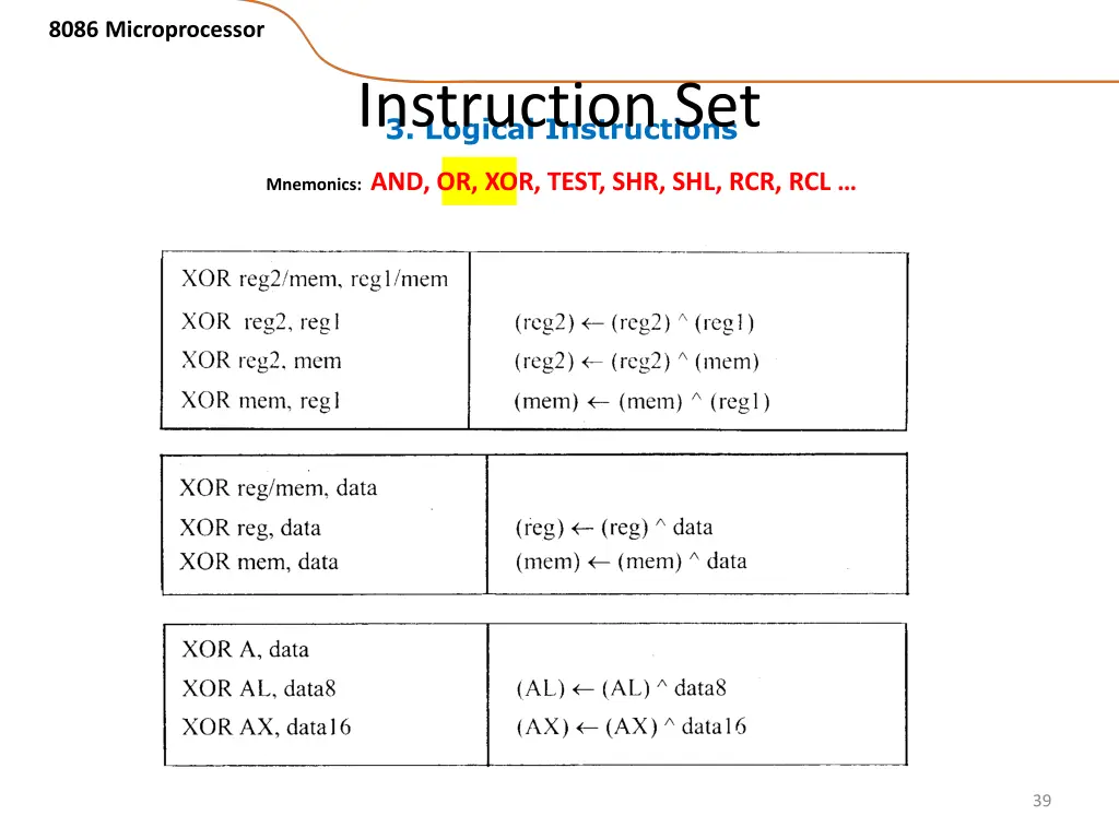 8086 microprocessor 32