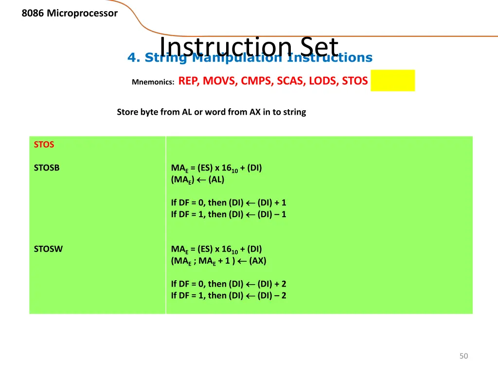 8086 microprocessor 43