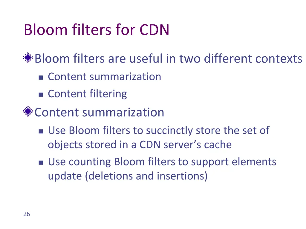 bloom filters for cdn