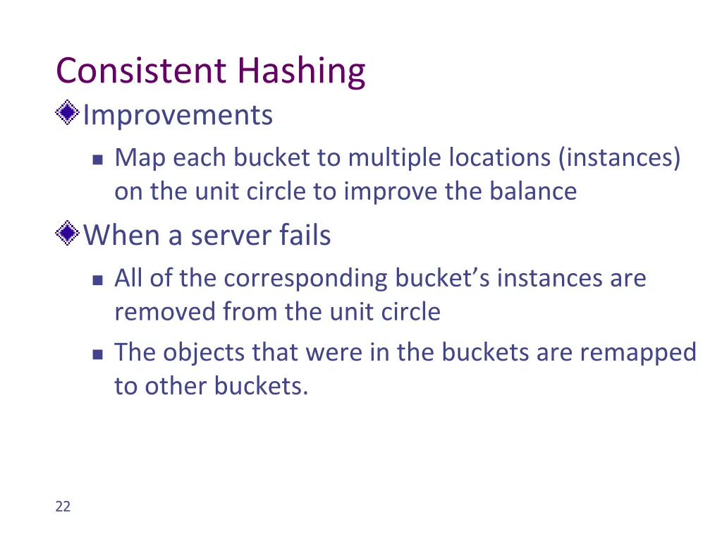 consistent hashing improvements