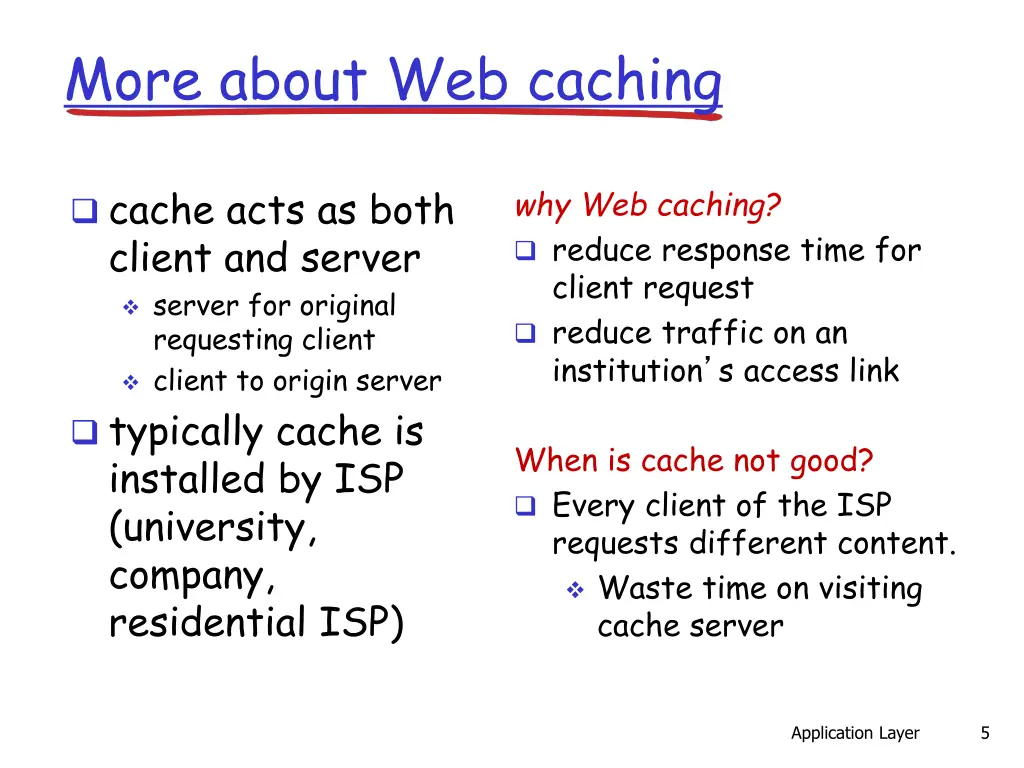 more about web caching
