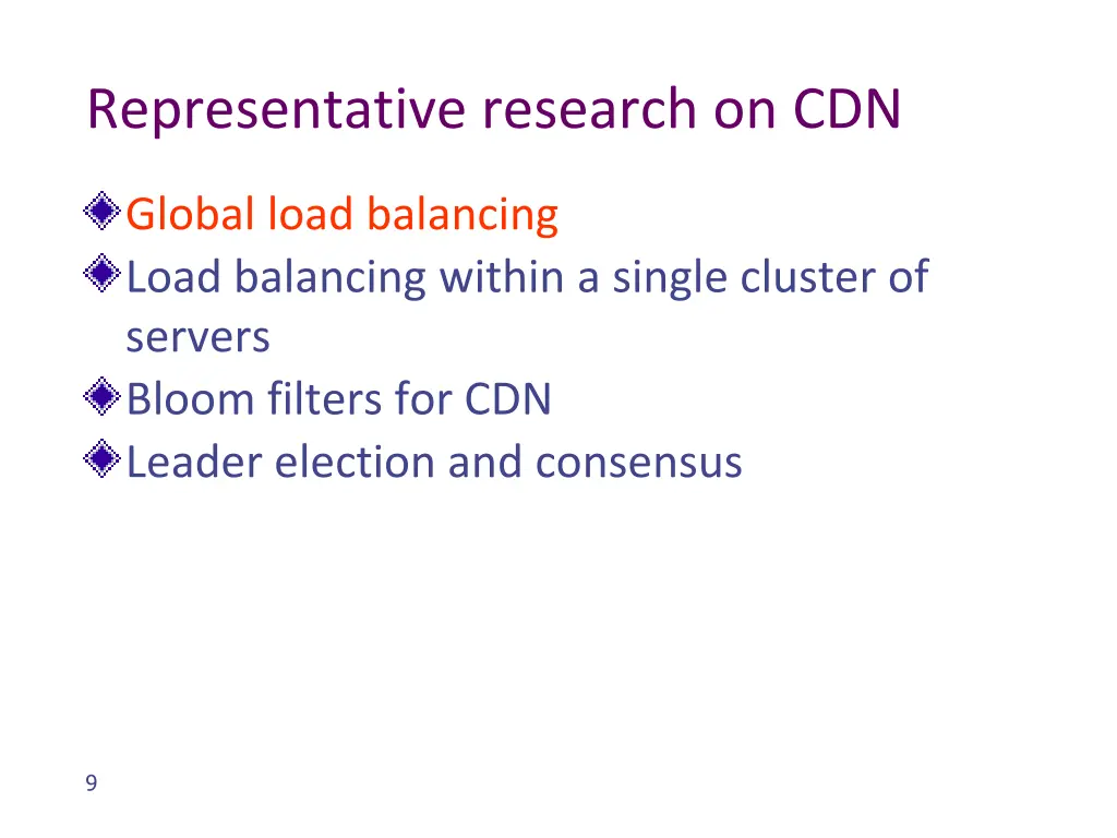 representative research on cdn