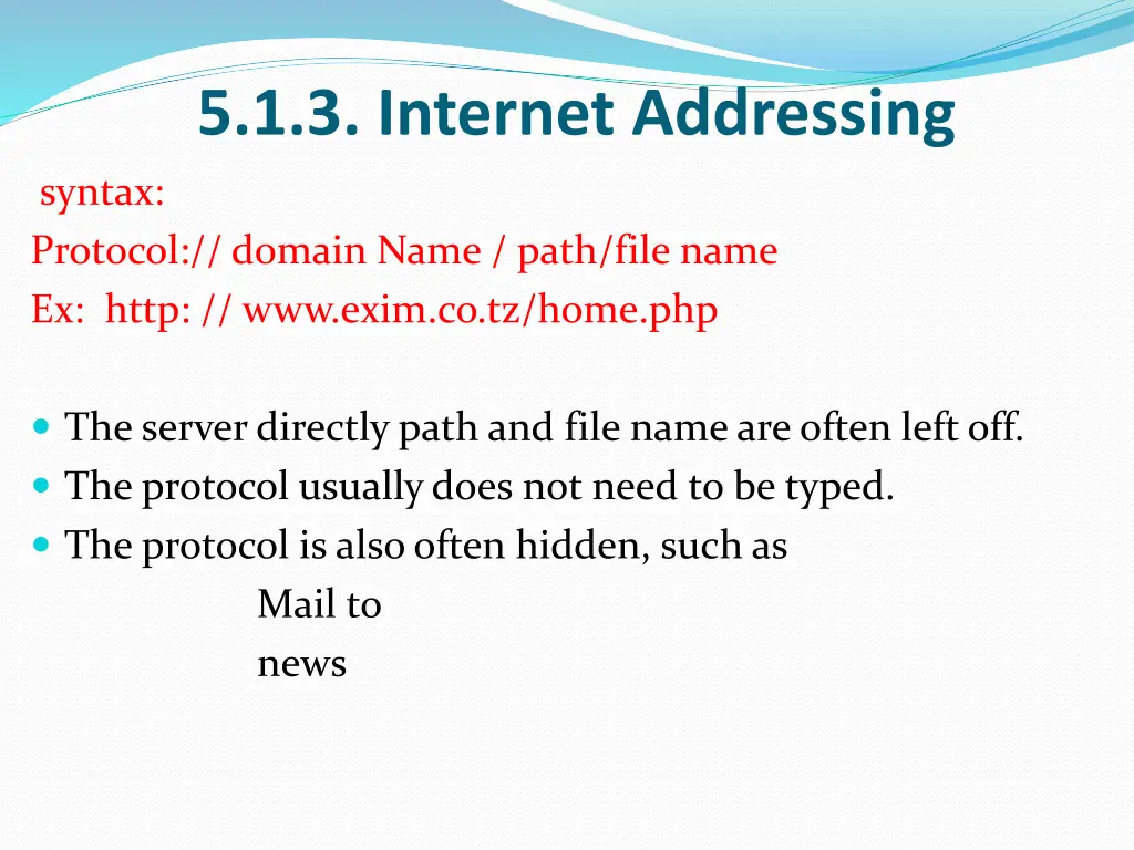 5 1 3 internet addressing