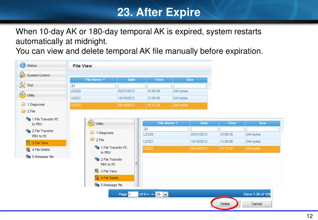 23 after expire