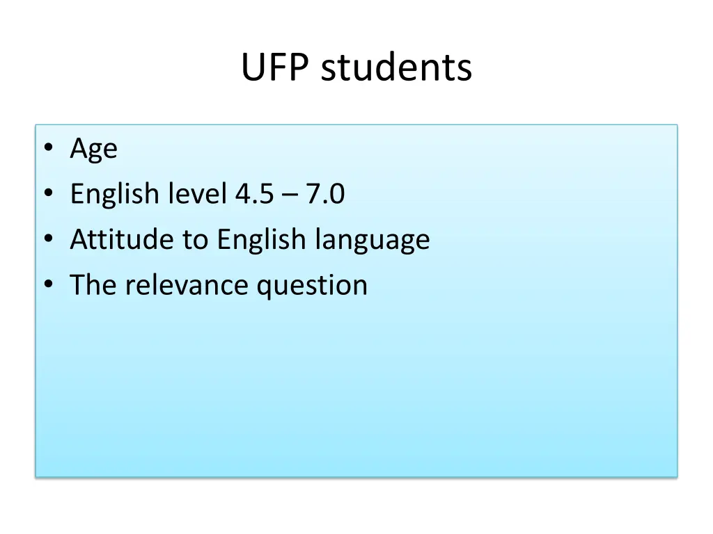 ufp students