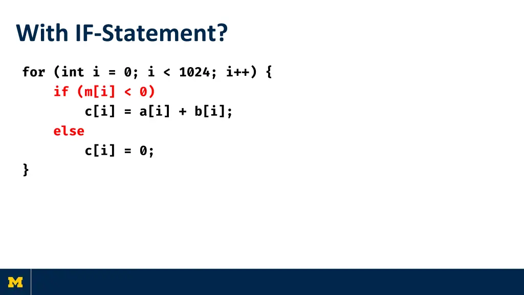 with if statement
