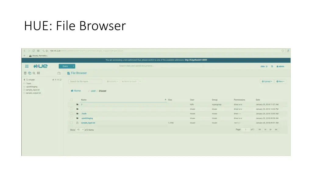 hue file browser