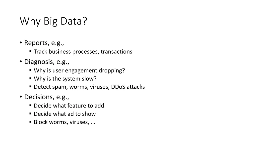 why big data