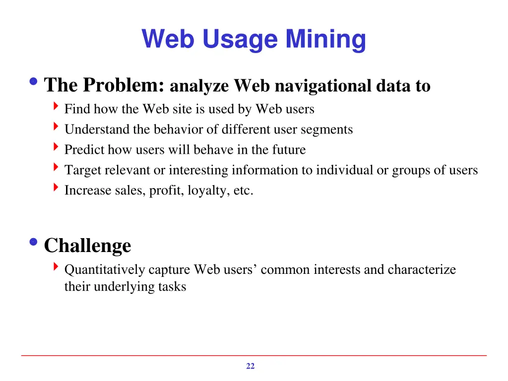 web usage mining