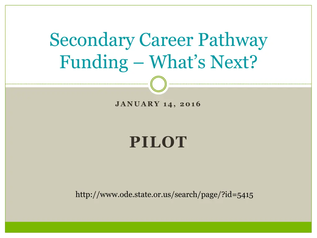 secondary career pathway funding what s next 1