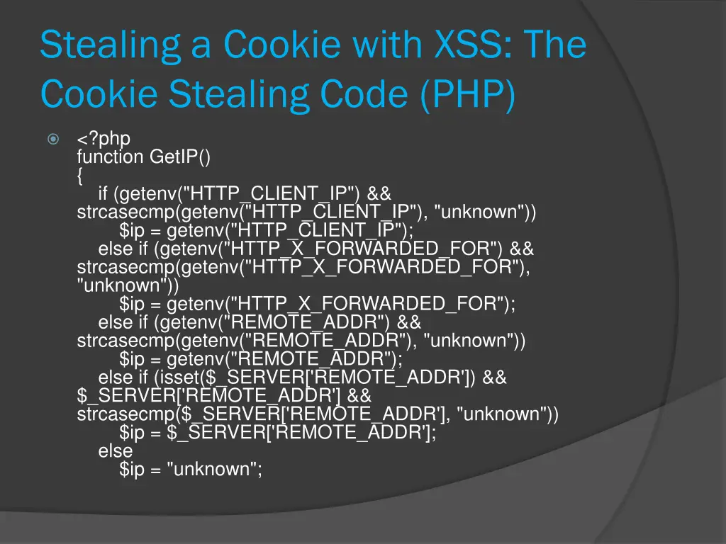 stealing a cookie with xss the cookie stealing