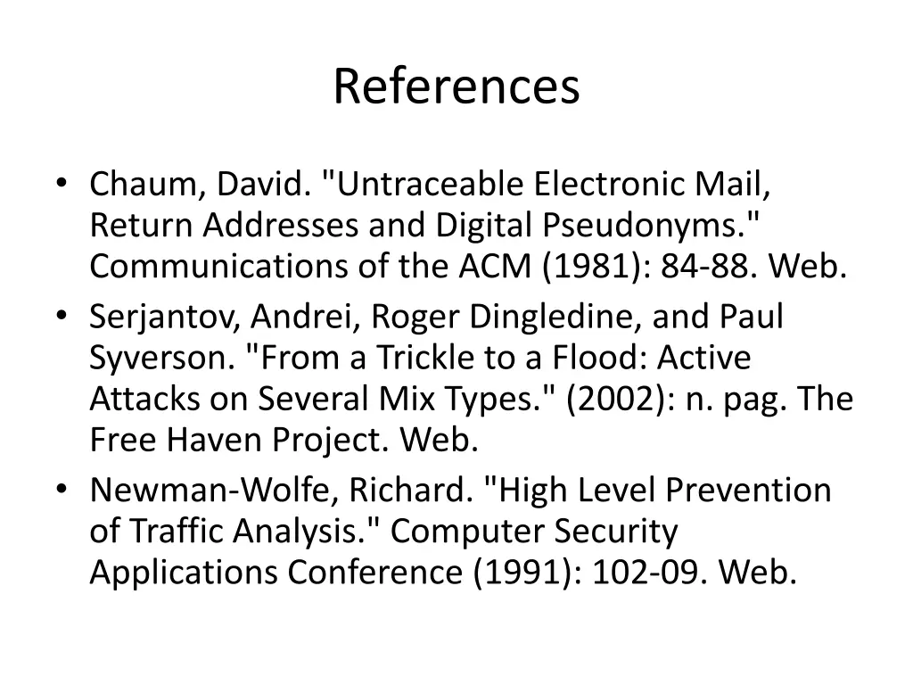 references