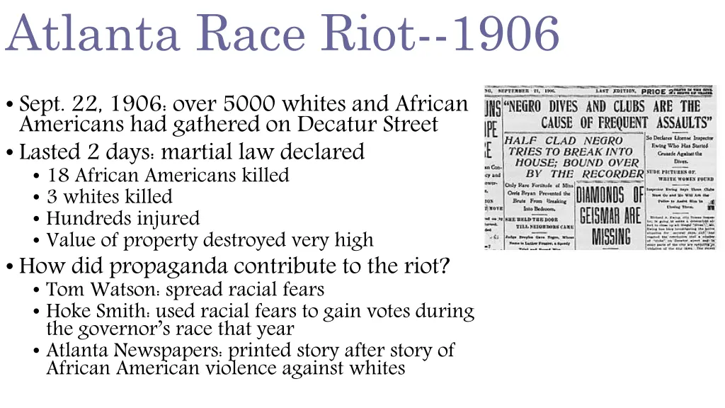 atlanta race riot 1906